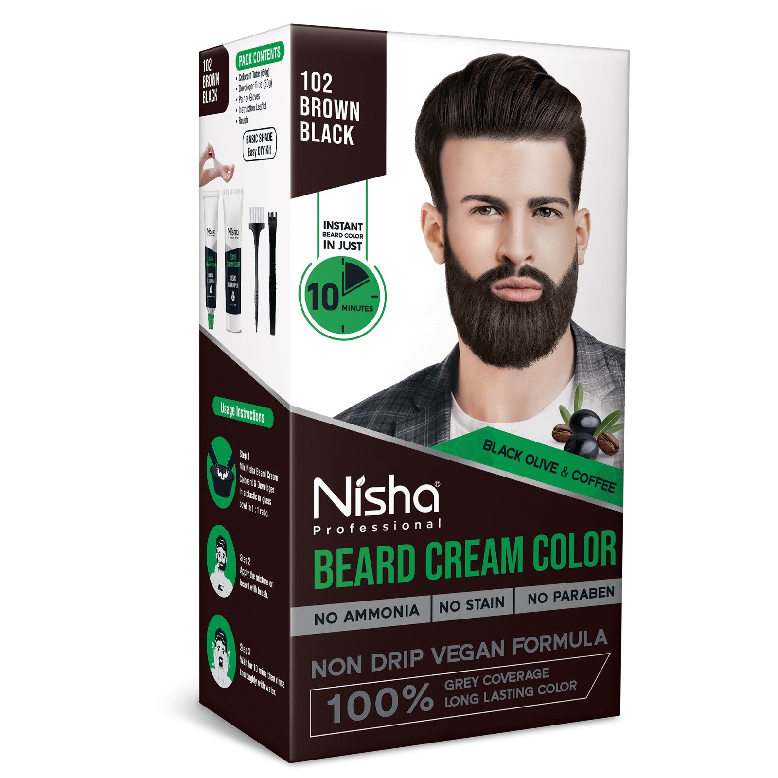 Nisha Beard Cream Color