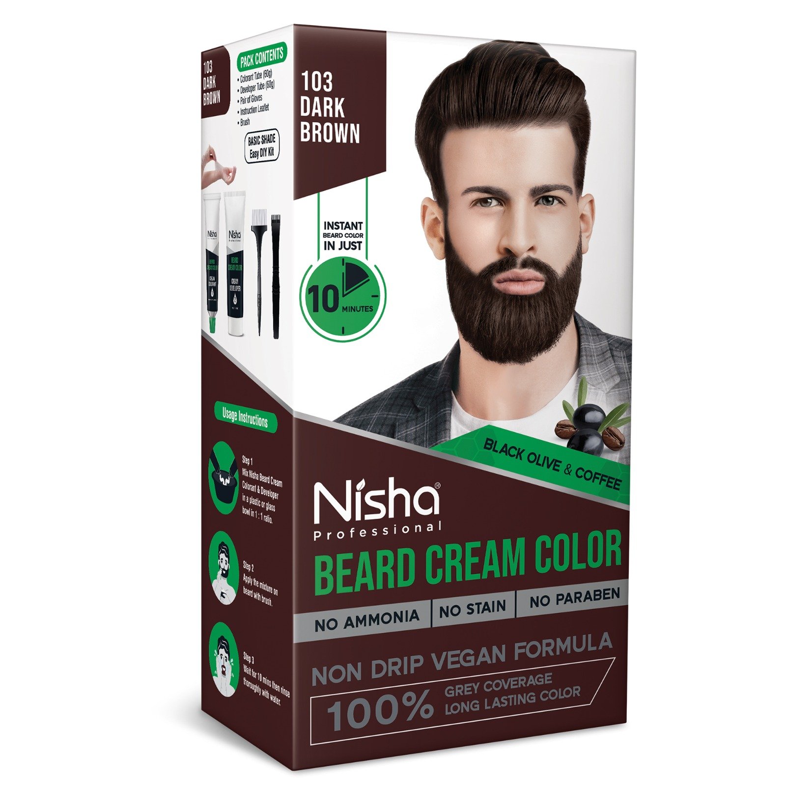 Nisha Beard Cream Color