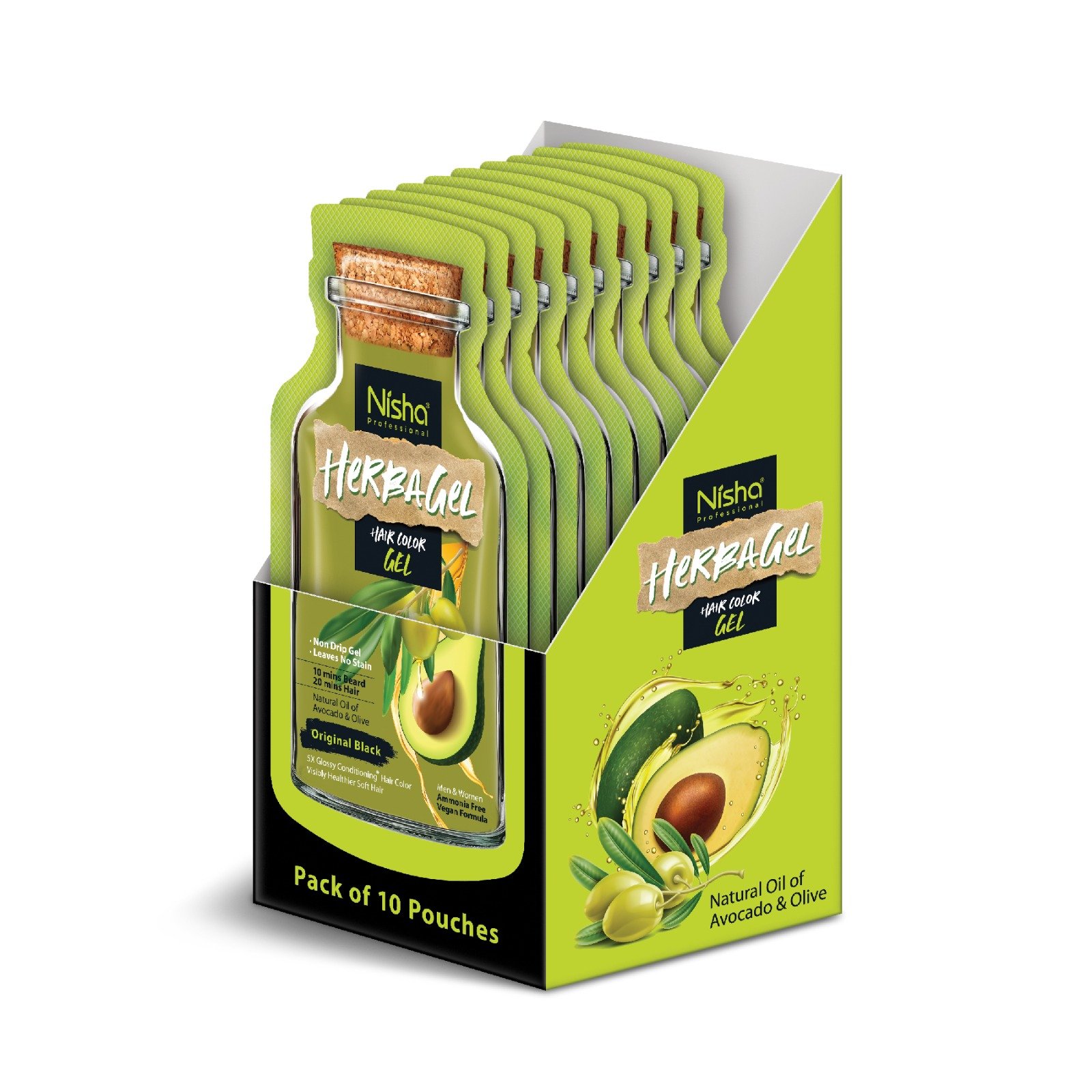 Nisha Herbagel Hair Color Gel (Pouch)