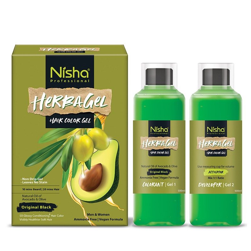 Nisha Herbagel Hair Color Gel (Bottle)
