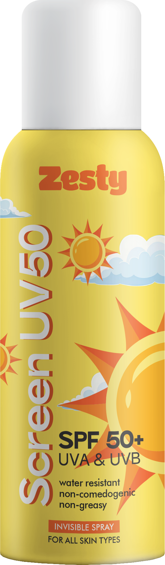 Zesty Green UV 50 Sunscreen Spray SPF 50+