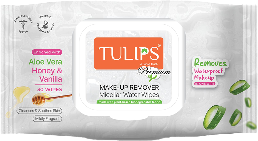 Tulips Micellar Water Wipes