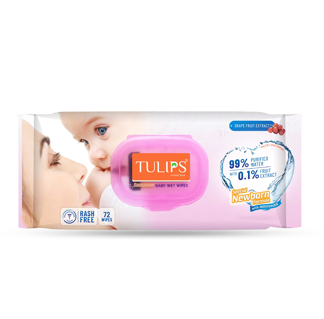 Tulips Baby Wet Wipes