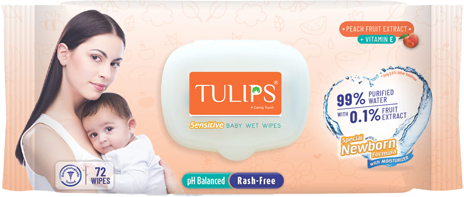 Tulips Baby Wet Wipes
