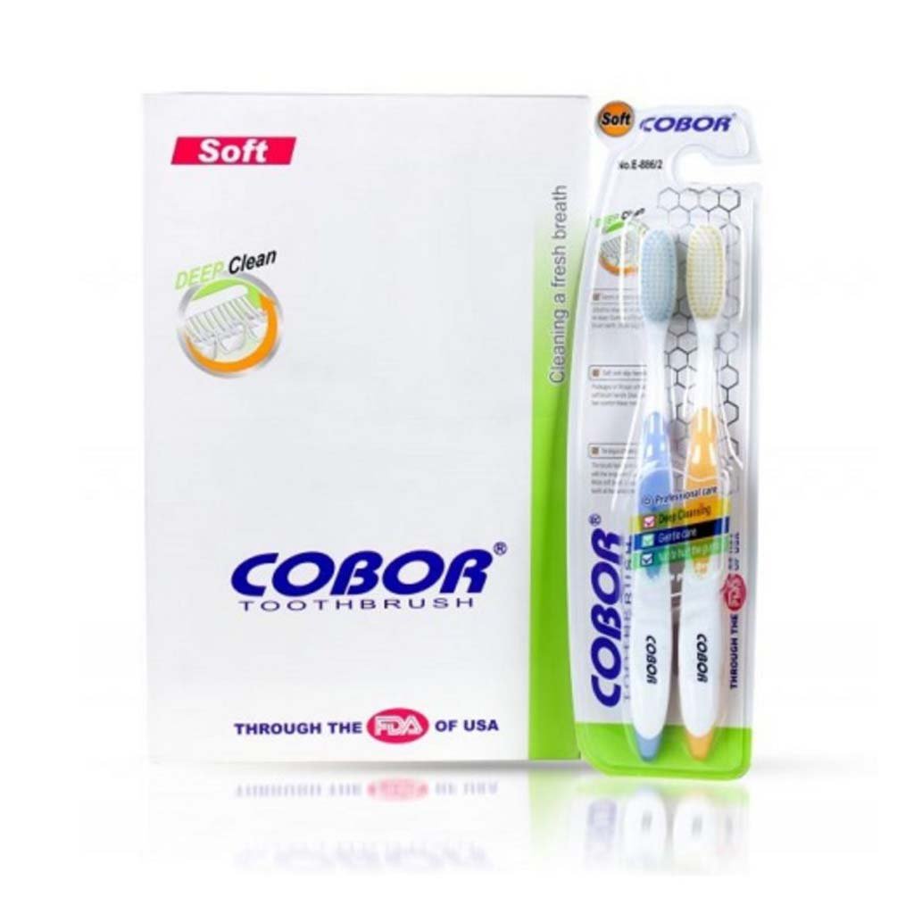 Cobor e-886/2 Deep Clean Soft Toothbrush