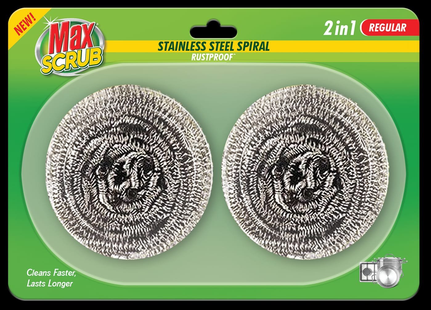 Max Scrub Stainless Steel – Spiral Scrubbers