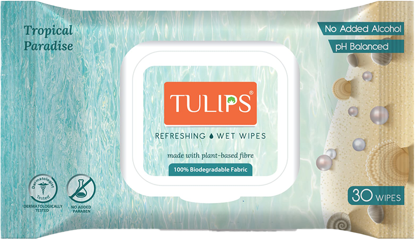 Tulips Wet Wipes (Plant Based)